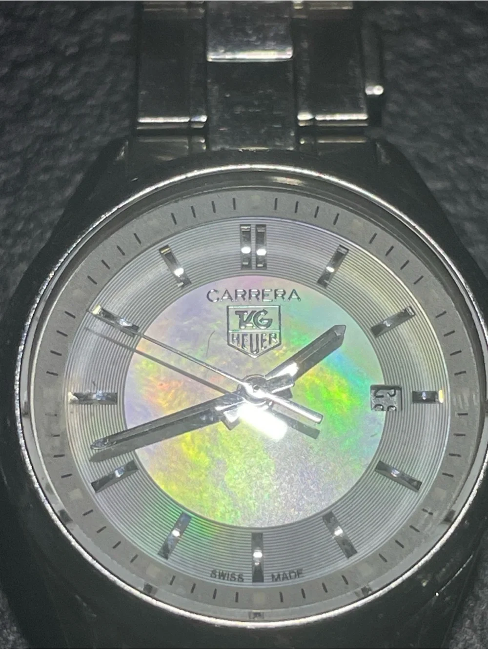 TAG Heuer Carrera WV1415.BA0793 White Mother of Pearl Women's Quartz Watch